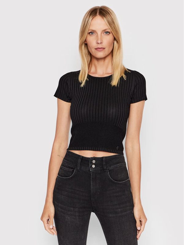 Guess Guess Блуза W2YR42 Z2U00 Черен Slim Fit