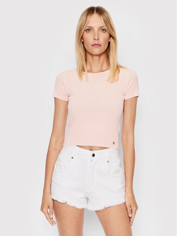 Guess Guess Блуза W2YR42 Z2U00 Розов Slim Fit