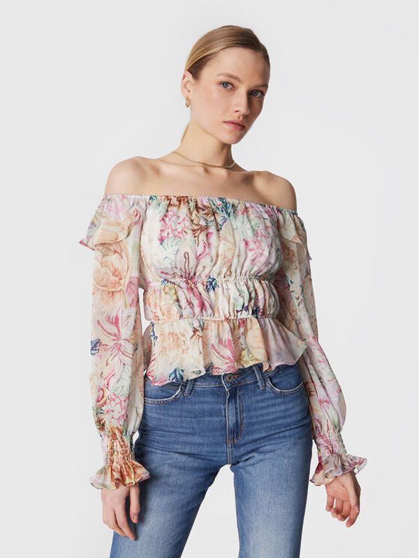 Guess Guess Блуза W3RH34 WCWF2 Цветен Slim Fit