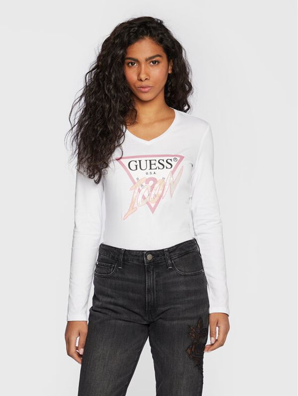 Guess Guess Блуза W3RI13 I3Z14 Бял Regular Fit