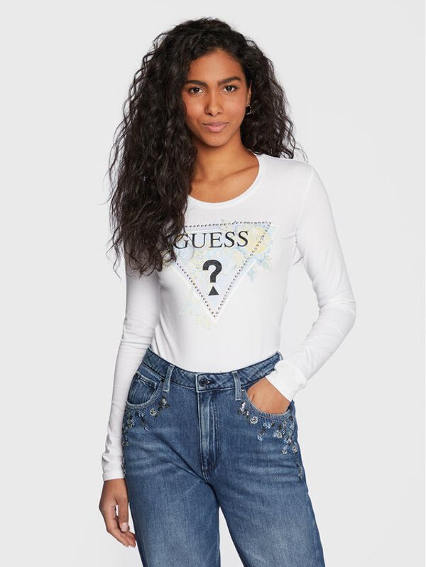Guess Guess Блуза W3RI48 J1314 Бял Regular Fit