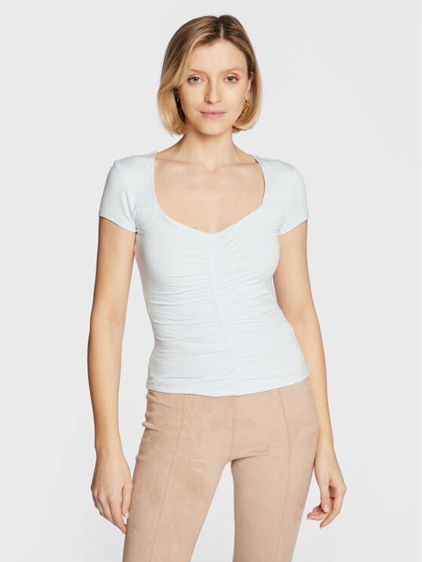 Guess Guess Блуза W3RP14 KACM0 Син Slim Fit