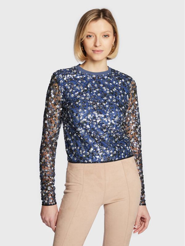 Guess Guess Блуза W3RP38 KBKY0 Син Regular Fit