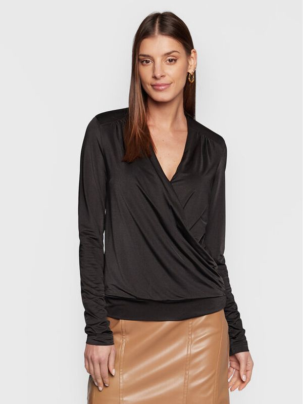 Guess Guess Блуза W3RP44 K4JZ0 Черен Regular Fit