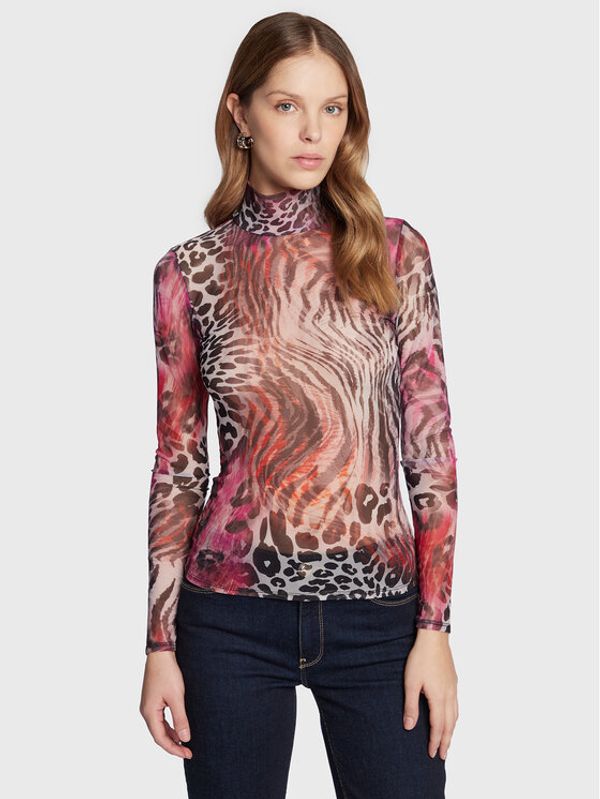 Guess Guess Блуза W3RP46 KBAH2 Цветен Slim Fit