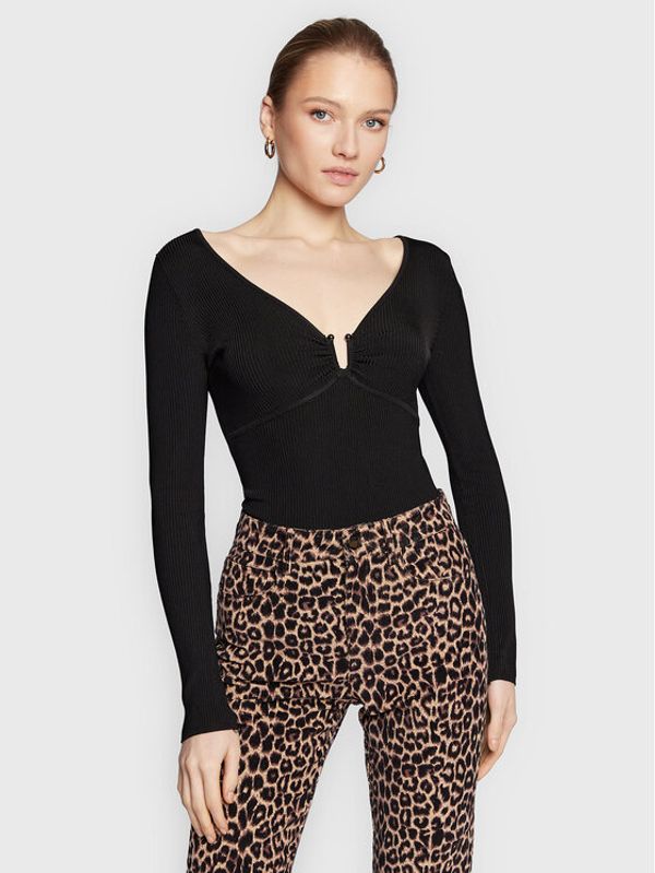 Guess Guess Блуза W3RR33 Z30K0 Черен Slim Fit