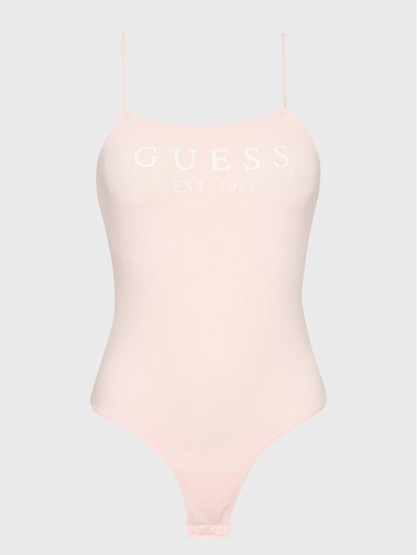 Guess Guess Боди Carrie O2GM12 KBBU1 Розов Slim Fit