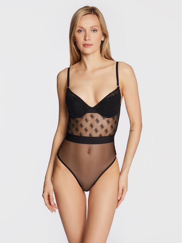Guess Guess Боди Elaine O2BM22 KBBJ0 Черен