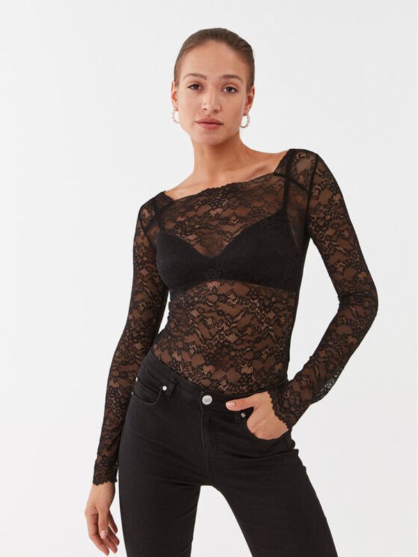 Guess Guess Боди O3BM09 KBGT0 Черен Slim Fit