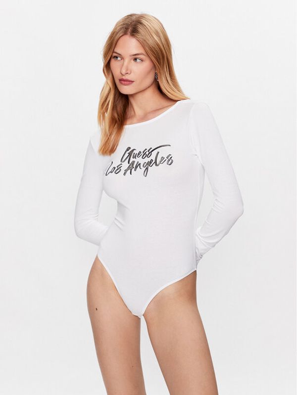 Guess Guess Боди W3YP54 J1314 Бял Slim Fit