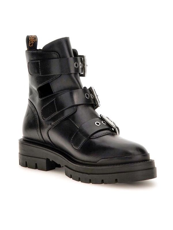 Guess Guess Боти Obia FL7OBI LEA10 Черен