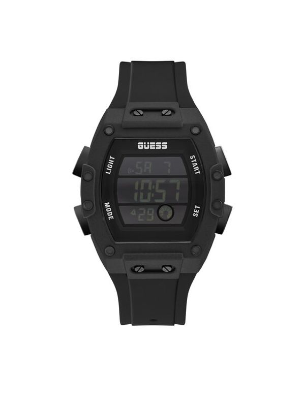 Guess Guess Часовник Tonneau GW0340G4 Черен