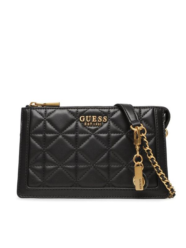 Guess Guess Дамска чанта Abey (QA) Mini Bags HWQA85 58730 Черен
