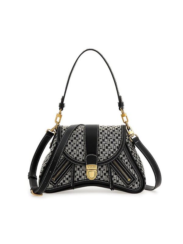 Guess Guess Дамска чанта Belle Vintage (JA) HWJA89 66190 Черен