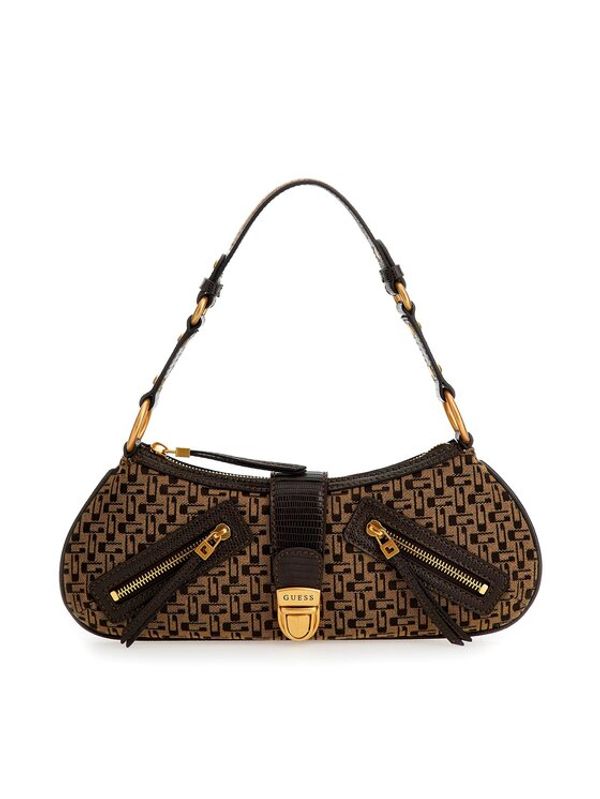 Guess Guess Дамска чанта Belle Vintage (JK) HWJK89 66180 Кафяв