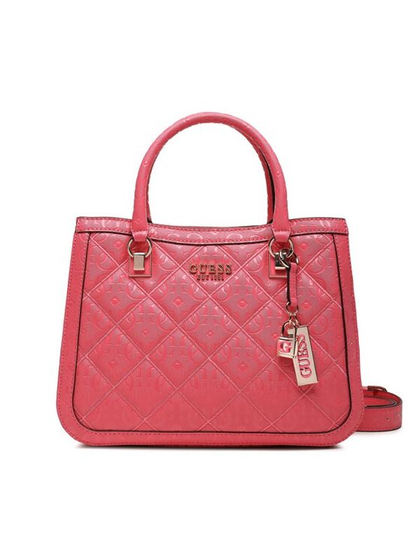 Guess Guess Дамска чанта Caddie (GG) HWGG87 83060 Розов