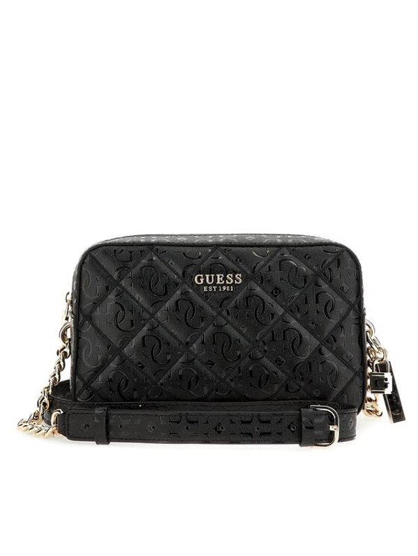 Guess Guess Дамска чанта Caddie (GG) HWGG87 83140 Черен