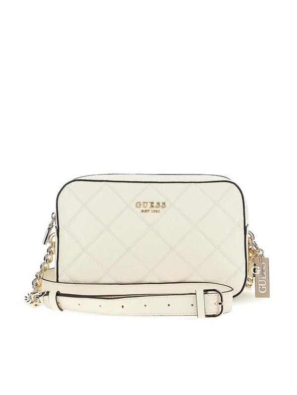 Guess Guess Дамска чанта Caddie (GG) HWGG87 83140 Екрю