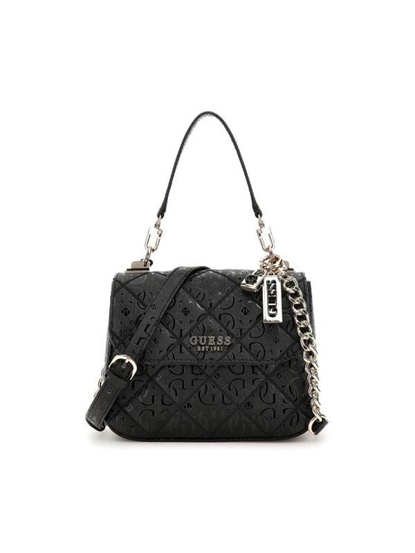 Guess Guess Дамска чанта Caddie (GG) HWGG87 83190 Черен