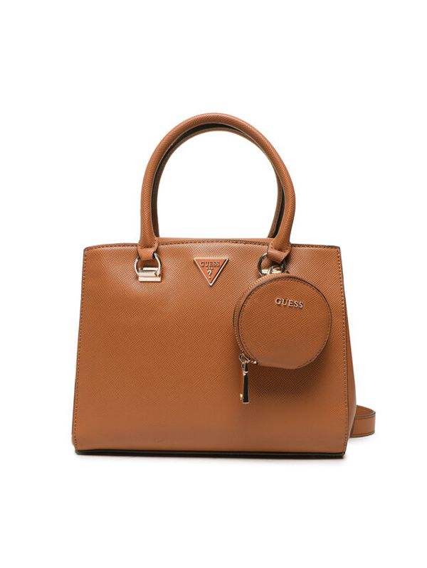 Guess Guess Дамска чанта Eco Alexie (EVG) HWEVG8 73706 Кафяв