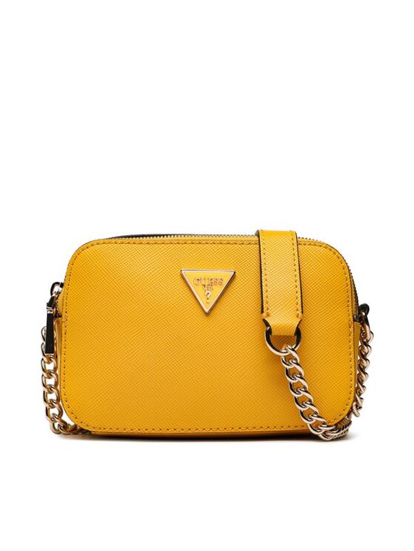 Guess Guess Дамска чанта Eco Alexie (EVG) HWEVG8 73714 Жълт