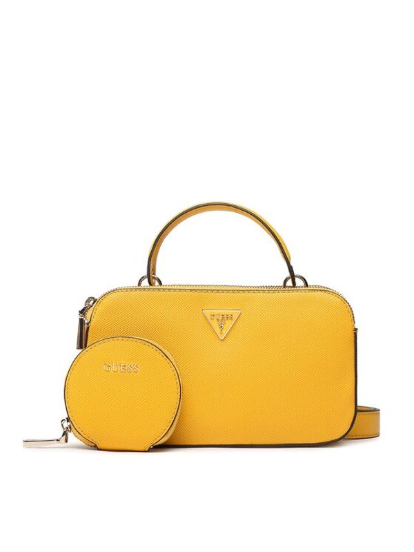 Guess Guess Дамска чанта Eco Alexie (EVG) Mini HWEVG8 73772 Жълт