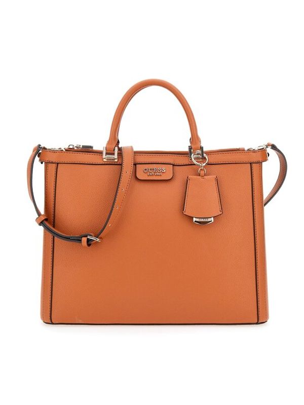 Guess Guess Дамска чанта Eco Angy (EVG) HWEVG8 96523 Кафяв