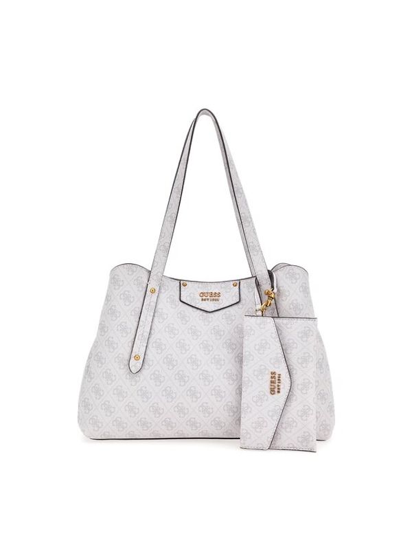 Guess Guess Дамска чанта Eco Brenton (ESB) HWESB8 39009 Екрю