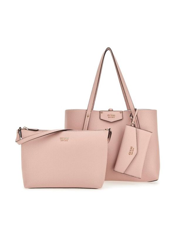 Guess Guess Дамска чанта Eco Brenton (EVG) HWEVG 839023 Розов