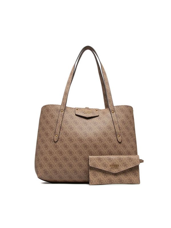 Guess Guess Дамска чанта Eco Brenton Tote HWESB8 39023 Бежов