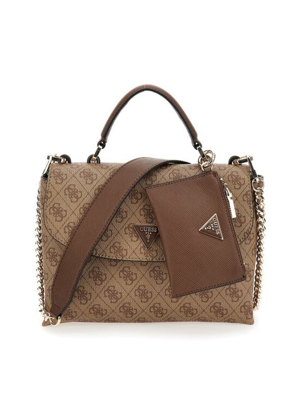 Guess Guess Дамска чанта Eco Craig (ESG) HWESG8 96820 Кафяв