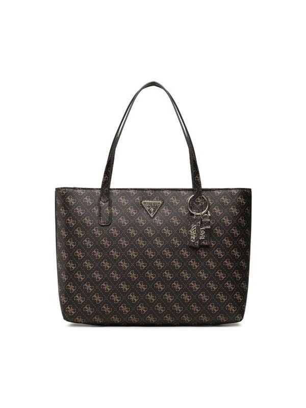 Guess Guess Дамска чанта Eco Elements (ESG) HWESG8 76723 Кафяв