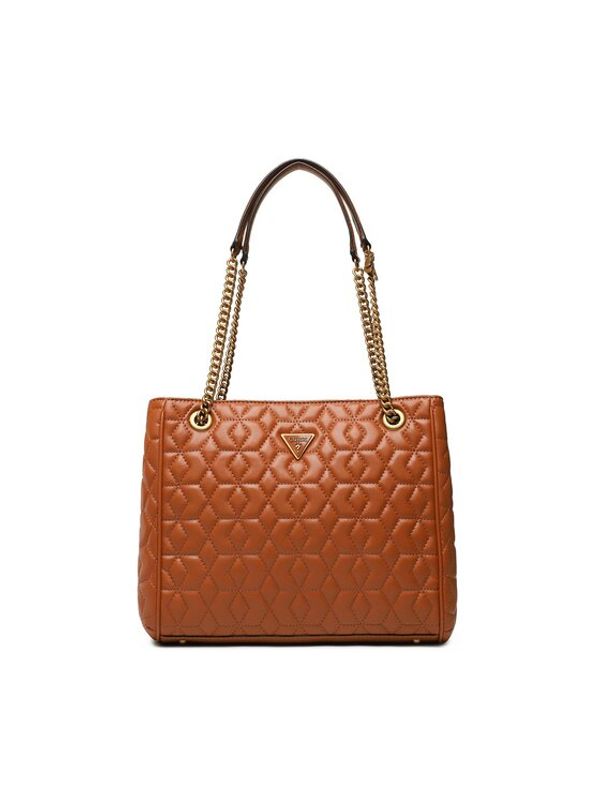 Guess Guess Дамска чанта Elenia (QB) HWQB86 77230 Кафяв