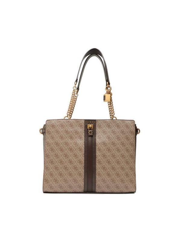 Guess Guess Дамска чанта Ginevra Logo (SB) HWSB86 75230 Кафяв