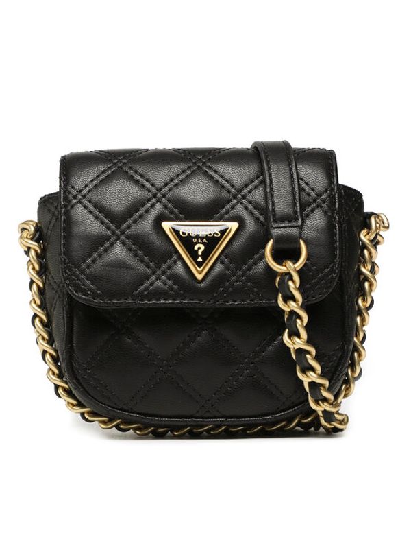 Guess Guess Дамска чанта Giully (QA) Mini Bags HWQA87 48730 Черен