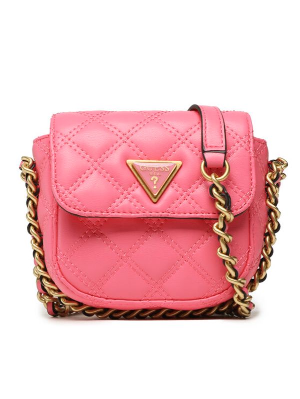 Guess Guess Дамска чанта Giully (QA) Mini Bags HWQA87 48730 Розов