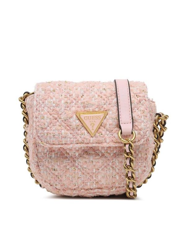 Guess Guess Дамска чанта Giully (TP) Mini Bags HWTP87 48730 Розов