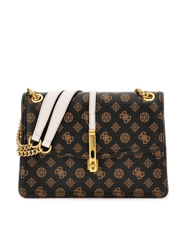 Guess Guess Дамска чанта James Logo (PA) HWPA89 70210 Кафяв