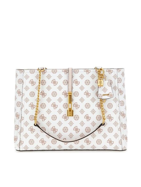 Guess Guess Дамска чанта James Logo (PA) HWPA89 70230 Бял