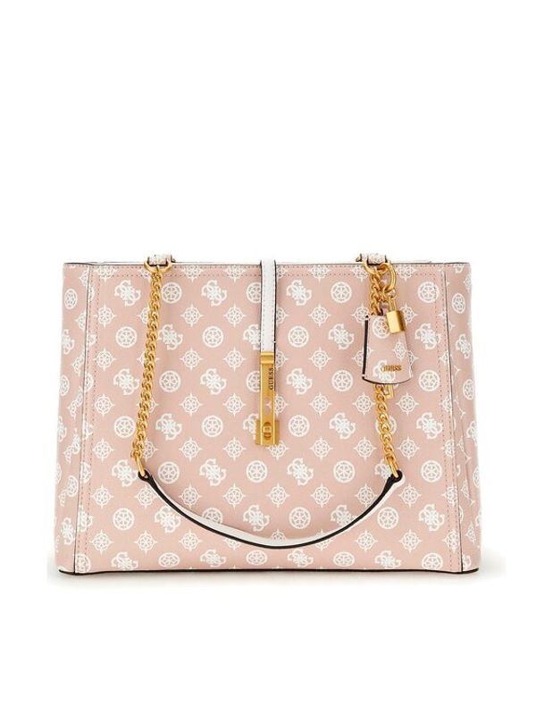 Guess Guess Дамска чанта James Logo (PA) HWPA89 70230 Розов