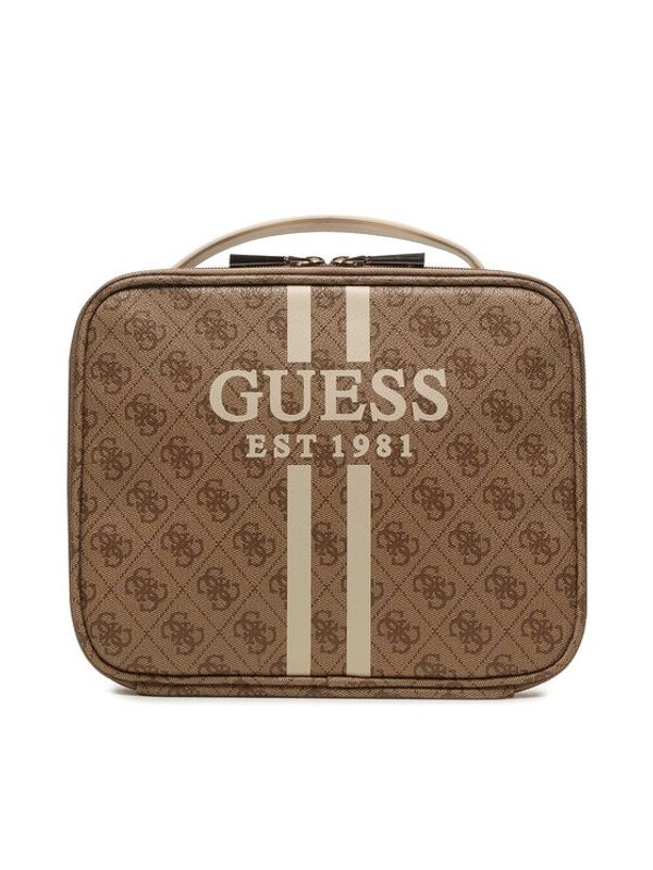 Guess Guess Дамска чанта Katey Croc (CB) HWCB84 94270 Кафяв