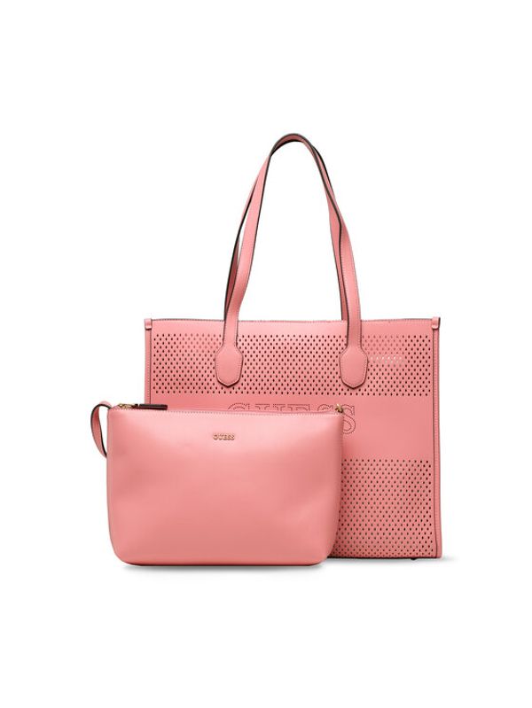 Guess Guess Дамска чанта Katey Perf (WH) HWWH87 69230 Розов