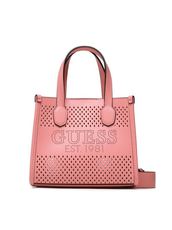 Guess Guess Дамска чанта Katey Perf (WH) Mini Bags HWWH87 69760 Розов