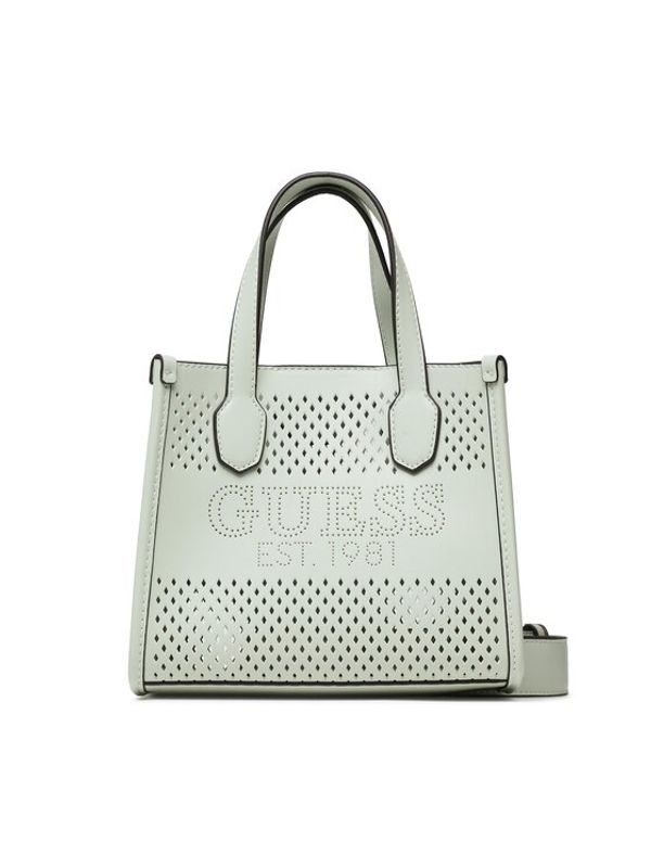 Guess Guess Дамска чанта Katey Perf (WH) Mini Bags HWWH87 69760 Син