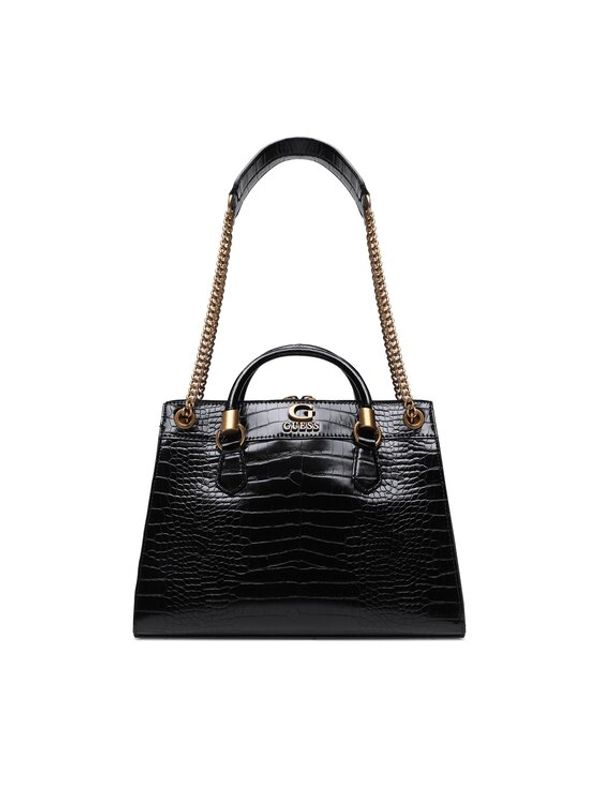 Guess Guess Дамска чанта Nell Croc (CB) HWCB87 36070 Черен