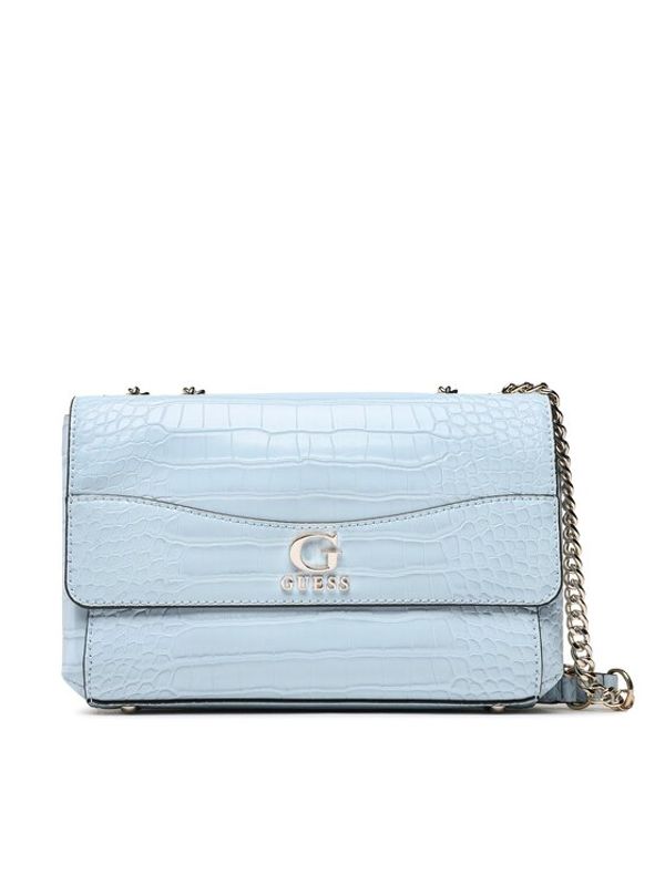 Guess Guess Дамска чанта Nell Croc (CG) HWCG87 36210 Син