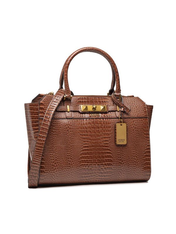 Guess Guess Дамска чанта Raffie (CB) HWCB77 60230 Кафяв