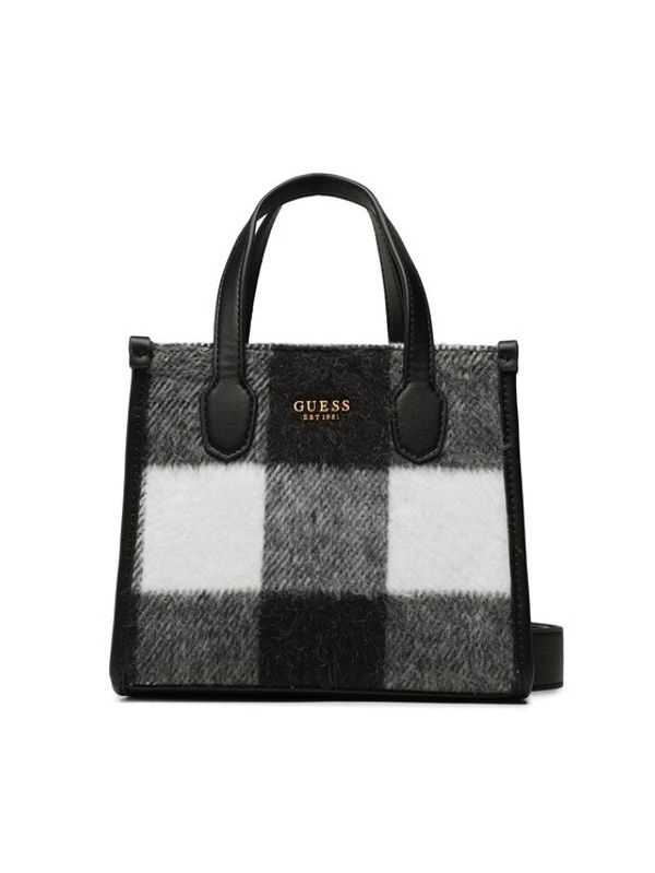 Guess Guess Дамска чанта Silvana Mini HWWF86 65770 Черен