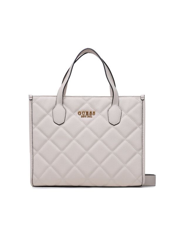 Guess Guess Дамска чанта Silvana (QC) HWQC86 65220 Сив