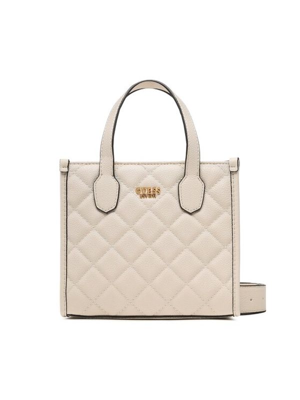 Guess Guess Дамска чанта Silvana (QC) Mini Bags HWQC86 65770 Бежов